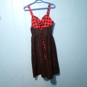 Gothic cotton corset dress